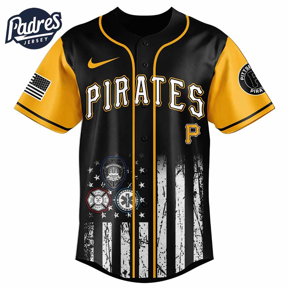 Pittsburgh Pirates MLB x First Responders Baseball Jersey - Padres Jersey Oasis: Elevate Your Baseball Style... (Image 2)