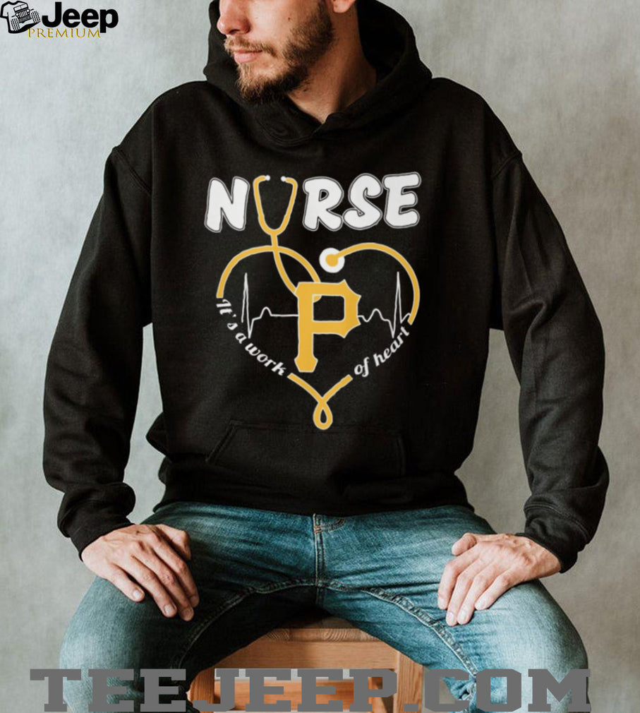 Pittsburgh Pirates Nurse Heart Stethoscope Baseball Gift T Shirt