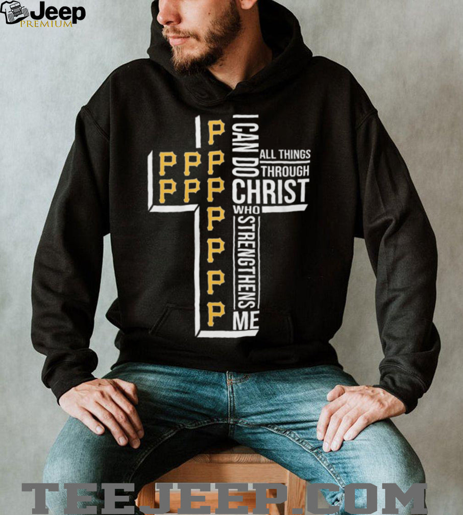 Pittsburgh Pirates Philippians 4.13 Christian Cross Faith Sports T Shirt