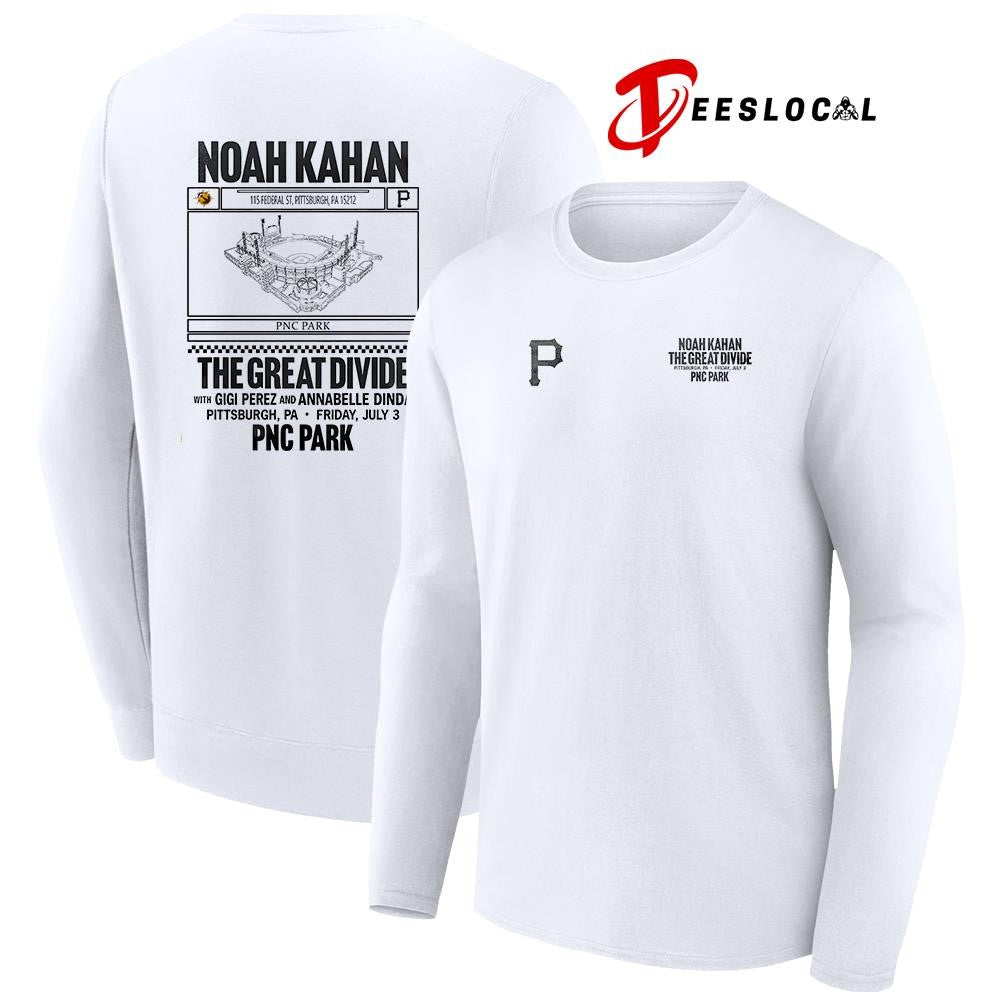 Pittsburgh Pirates x Noah Kahan the great divide stadium graphic shirt