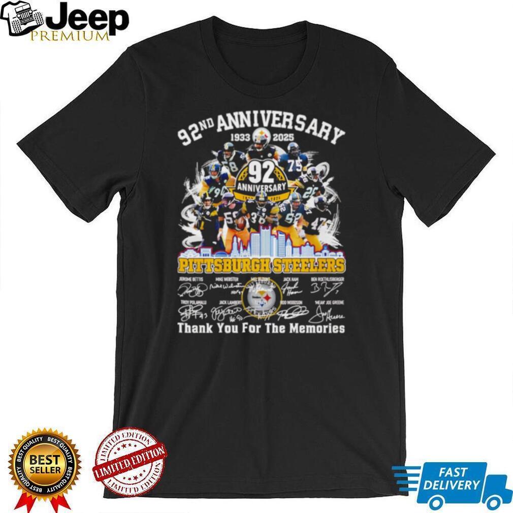 Pittsburgh ST Shirtlers 92nd Anniversary (1933 2025) Greatest Players Signature T Shirt