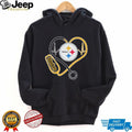 Pittsburgh ST shirtlers Heart Stethoscope Nursing Pride T Shirt