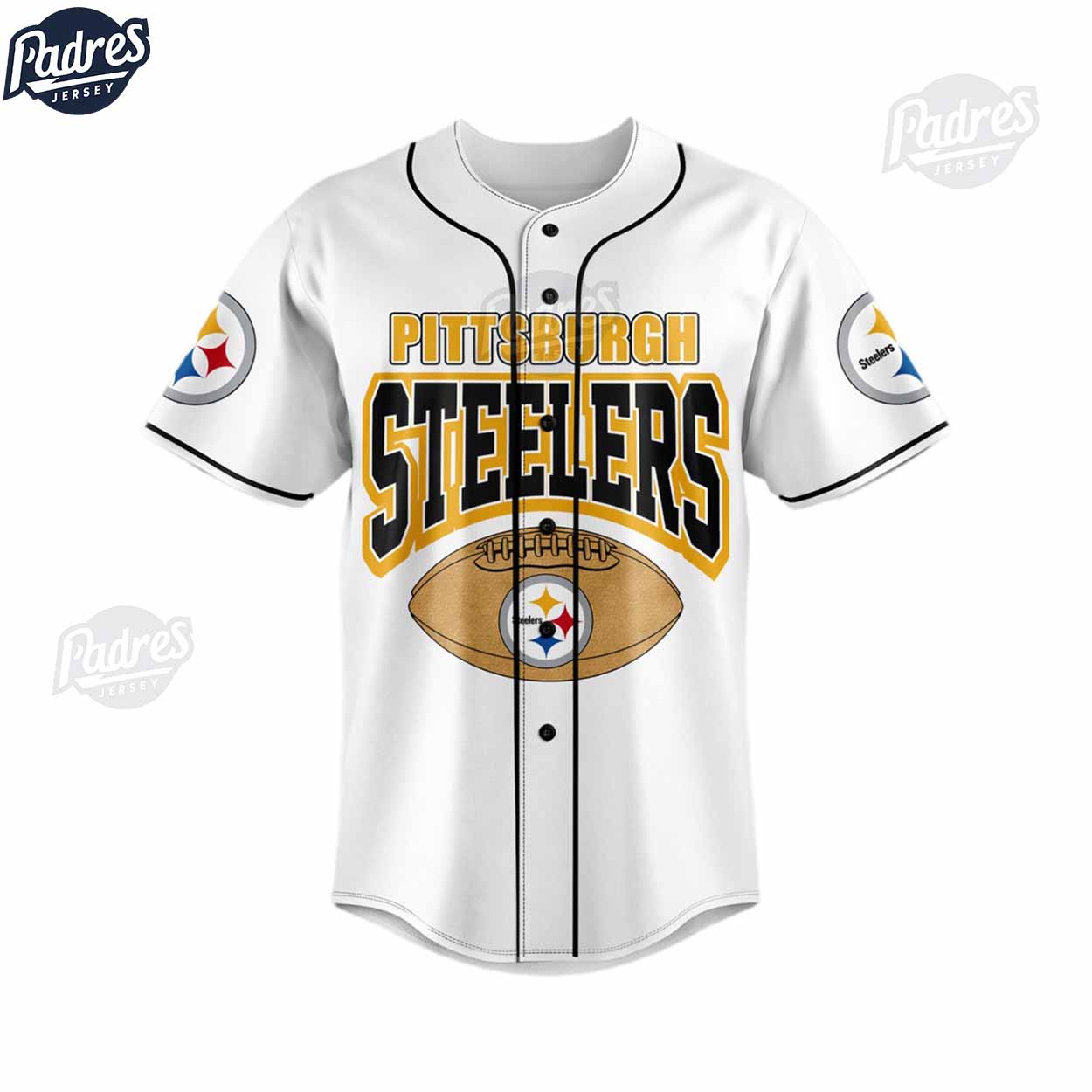 Pittsburgh Steelers Steel City Football Baseball Jersey Outfit - Padres Jersey Oasis: Elevate Your Baseball Style Game