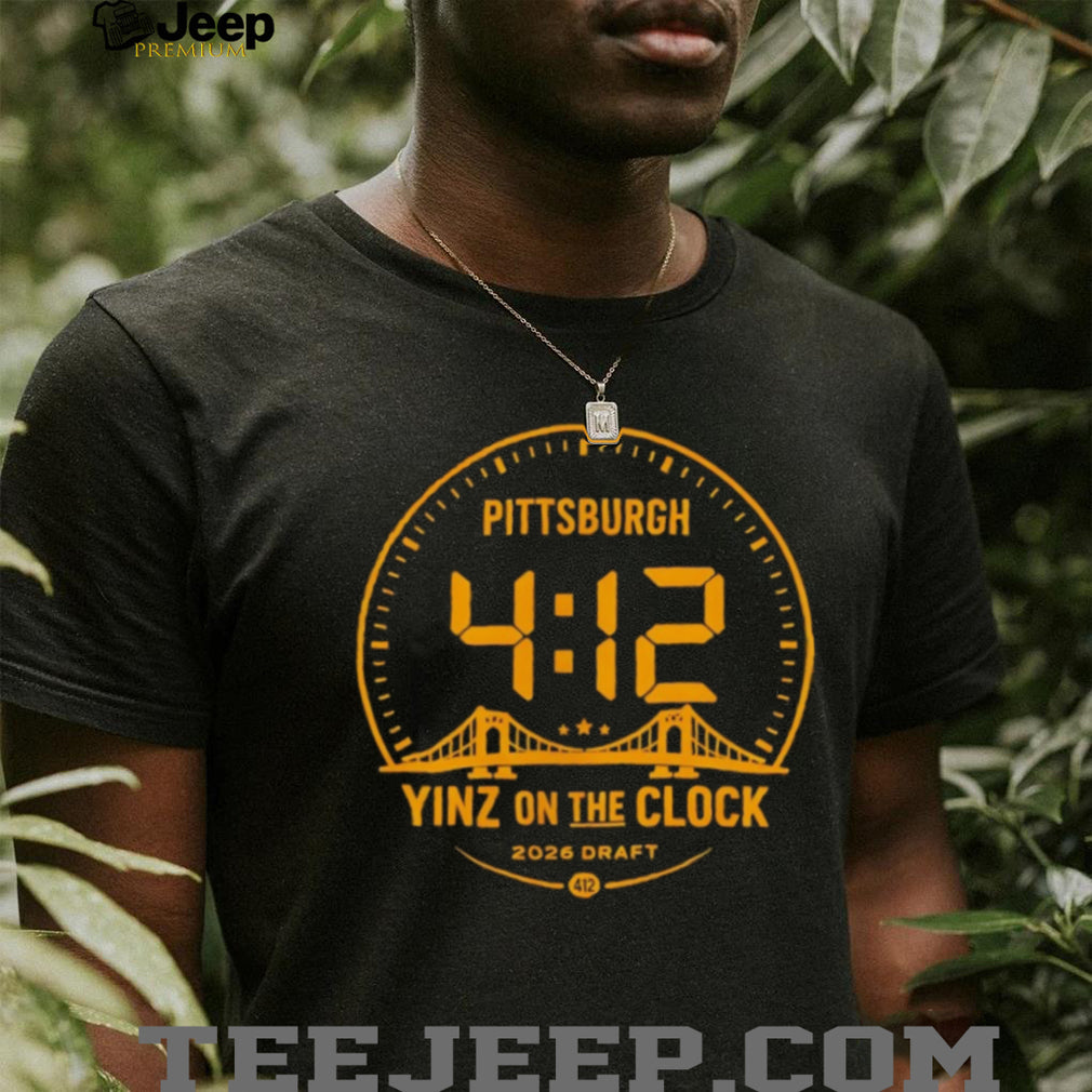Pittsburgh Yinz On The Clock 412 Digital Draft 2026 T Shirt