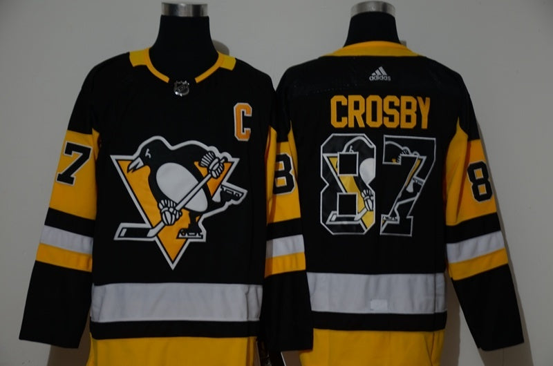Pittsburgh Penguins #87 Sidney Crosby Team LOGO Edition