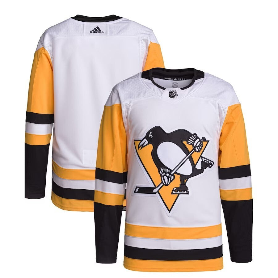 Pittsburgh Penguins adidas Away Primegreen Authentic Pro Jersey – White