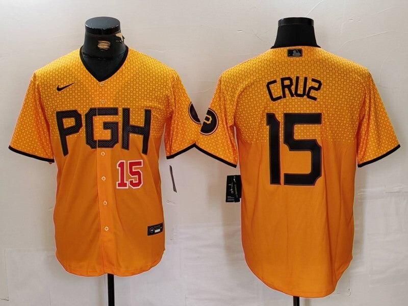Pittsburgh Pirates #15 Oneil Cruz Pirates City Adult Style 2