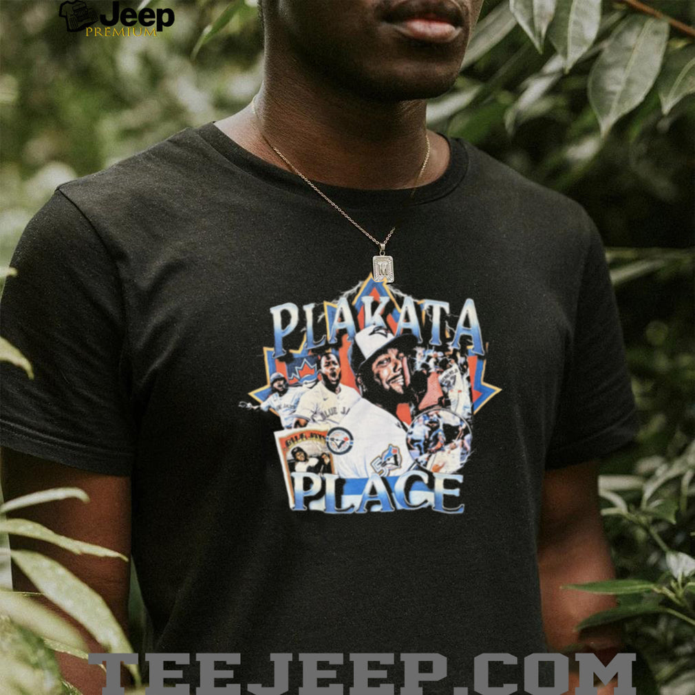 Plakata Place Baseball Player Vintage Style Graphic T Shirt