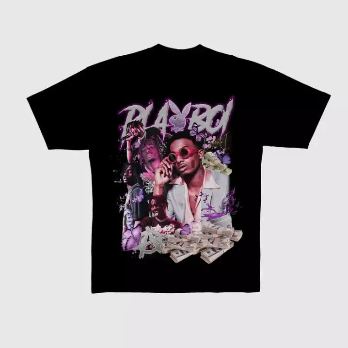 Playboi.C Purple Diamonds Graphic T-Shirt, Grahpic tees, Cotton T-Shirt, Crew Neck T-Shirt, Gift for Him, Gift for Her, Gift for Friends, Menswear Top, Womenswear Top , A Perfect Addition To Your Wardrobe Menswear Top