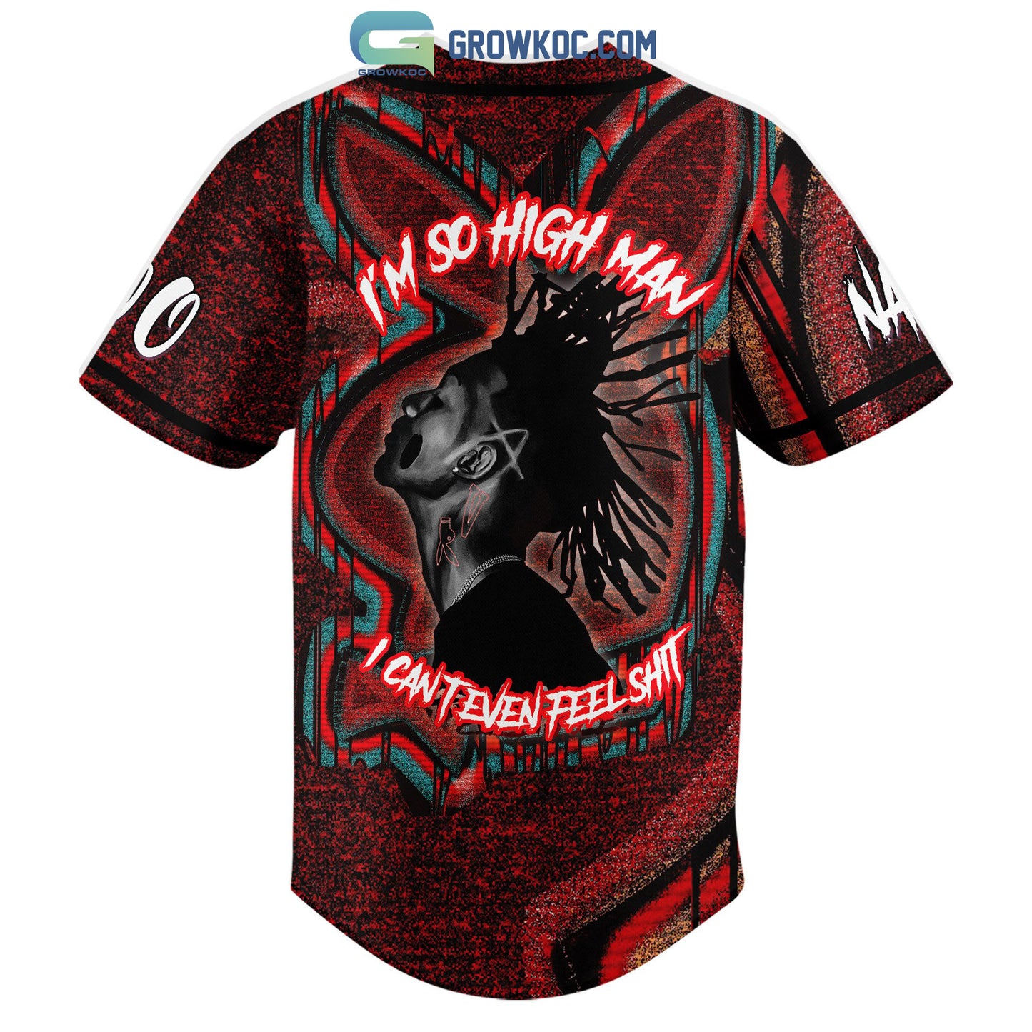 Playboi Carti I’m Go High Man I Can’t Even Feel Shit Personalized Baseball Jersey