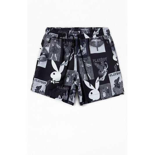 Playboy Men's By PacSun Poster 5" Swim Trunks