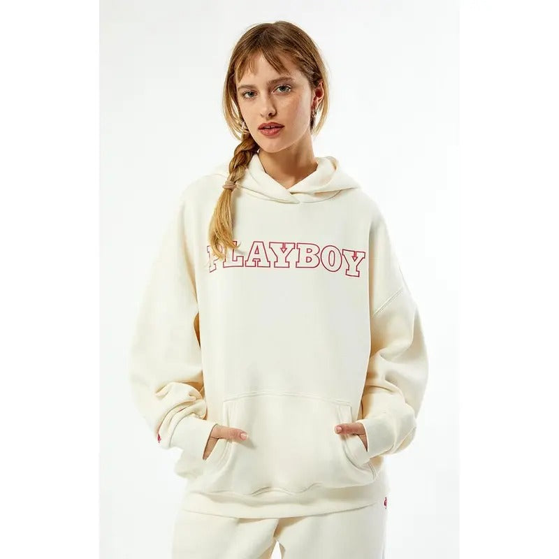 Playboy Women's By PacSun Oversized Hoodie T-Shirts, Sweatshirt | WearSparks.com