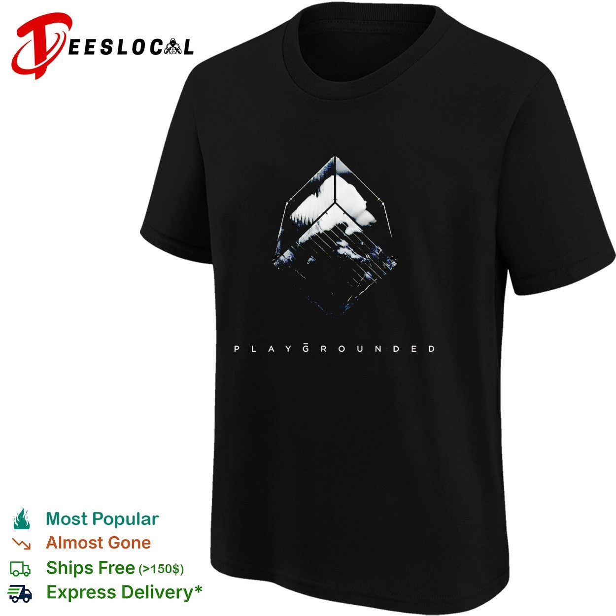 Playgrounded geometric shape shirt