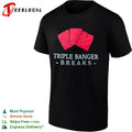 Playing cards triple banger breaks shirt
