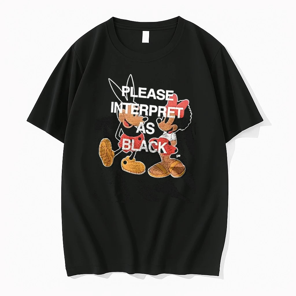Please Interpret As Black Tshirts Sweater