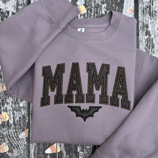 Plum Aesthetic Spooky Season Embroidered Crewneck Sweatshirt T-Shirts, Hoodie | WearSparks.com