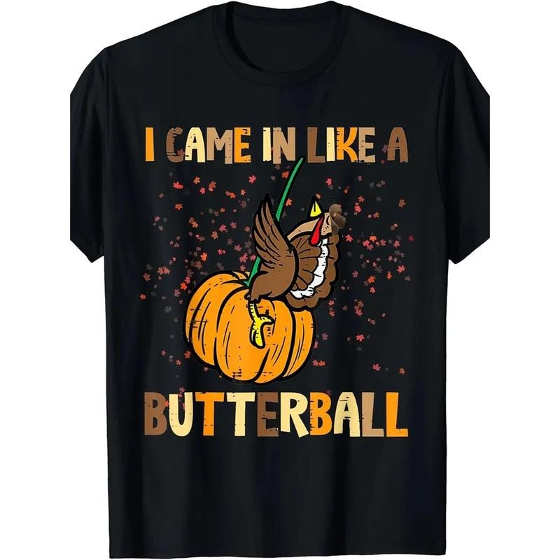 Plus Size Cotton, Men's Creative Top, Casual Short Sleeve Crew Neck T-shirt, Men's Clothing For Halloween Made in USA