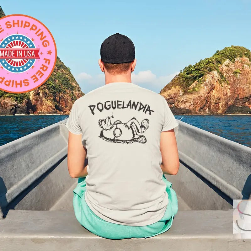 Poguelandia Flag Shirt Unisex Outerbanks TShirt Chicken In Crocs Obx Shirts Pogue Life Tee Outer Banks Merch P4L Shirt