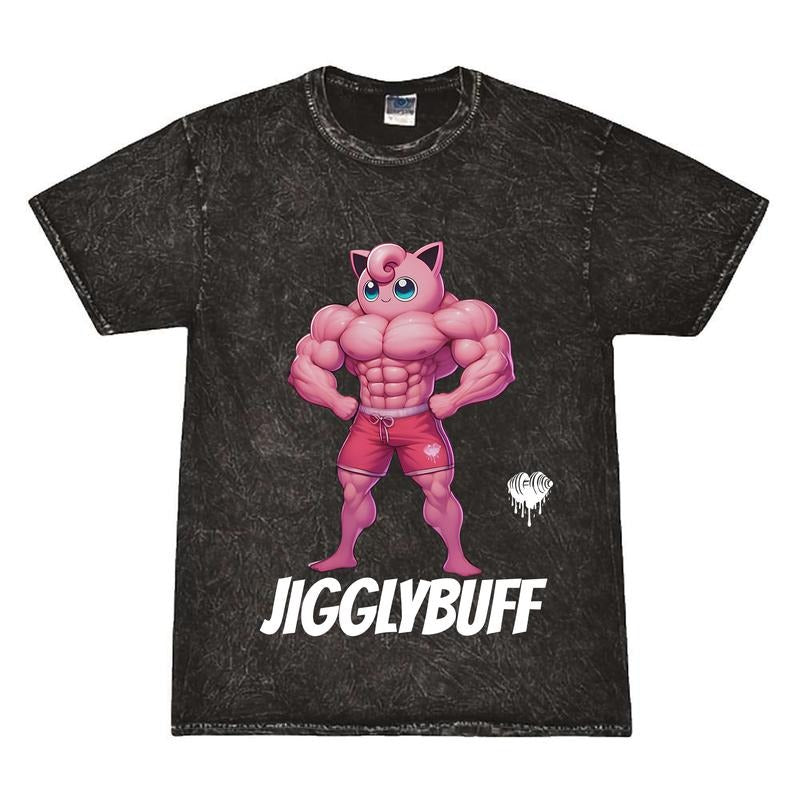 Pokemon Graphic Tee, Jigglybuff Gym T-Shirt, Unisex Shirt Cute Womenswear Menswear Top Streetwear Top Summer