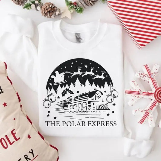 Polar Express Christmas Sweatshirt, Polar Express Ticket Hoodie, Christmas Holiday Sweater, Vintage Christmas Sweatshirt, Christmas Gift  T-shirt, sweater and Hoodie