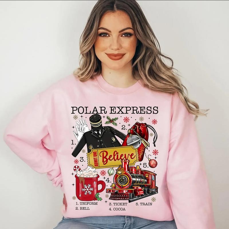 Polar Express Christmas Sweatshirt, Polar Express Trip T-Shirt, North Pole Train Xmas Shirt, North Pole Santa Sweater, Gift For Holiday