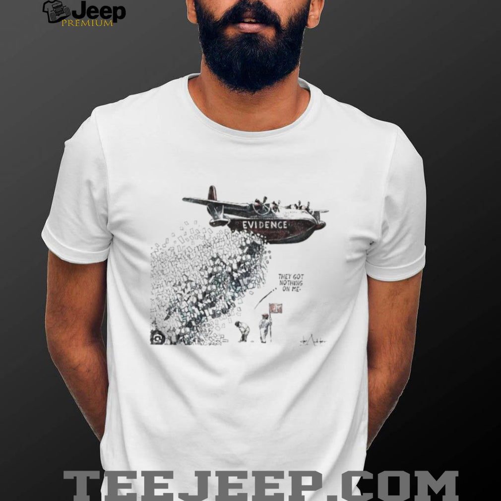 Political Satire Evidence Plane De Adder Cartoon T Shirt