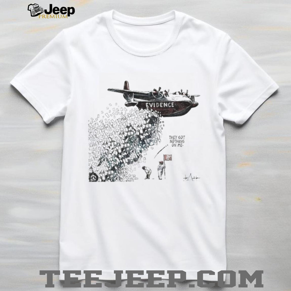 Political Satire Evidence Plane De Adder Cartoon T Shirt