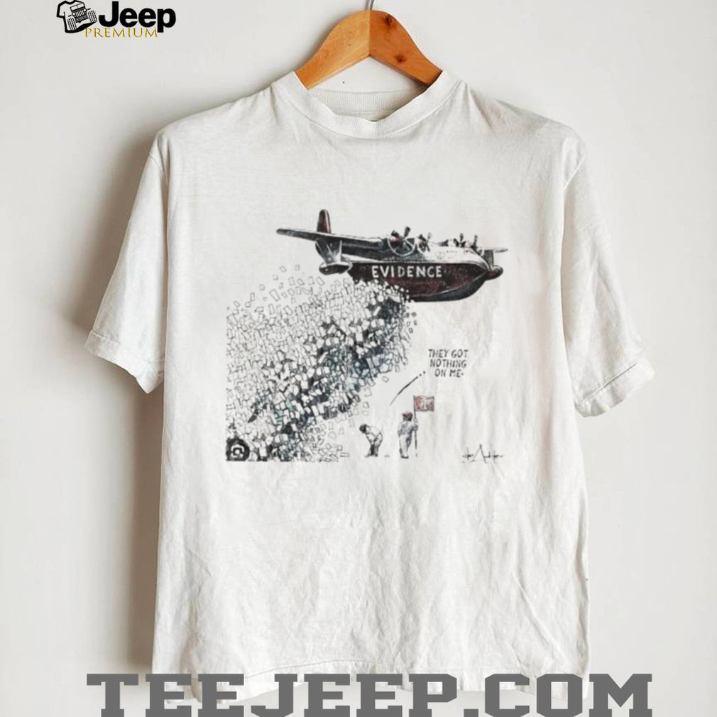 Political Satire Evidence Plane De Adder Cartoon T Shirt