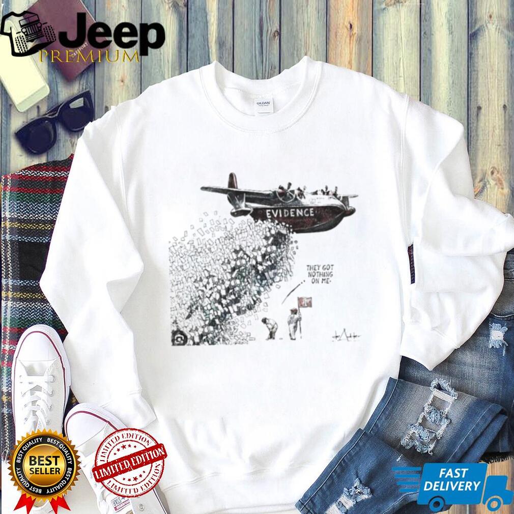 Political Satire Evidence Plane De Adder Cartoon T Shirt