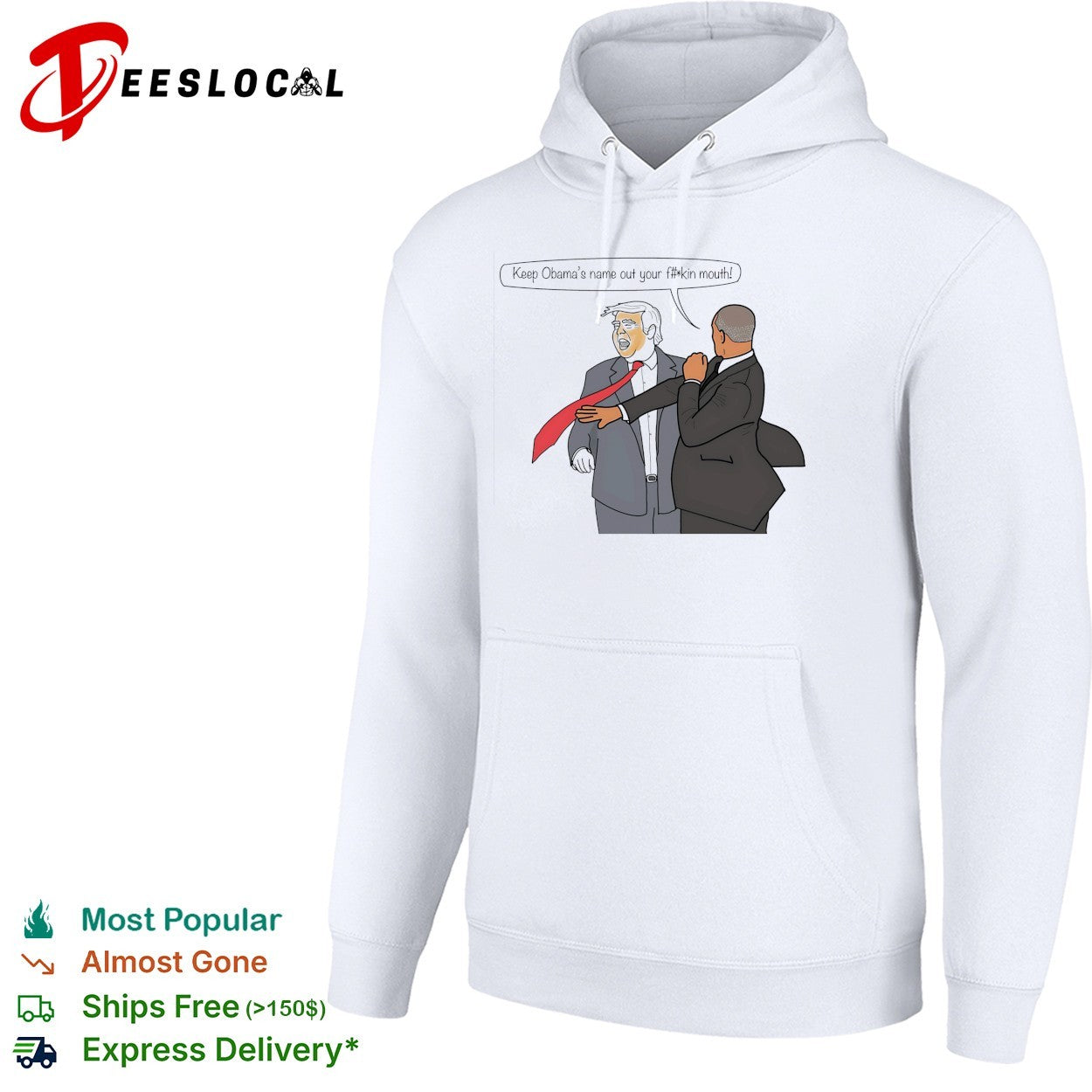 Political cartoon Trump and Obama slap fight shirt