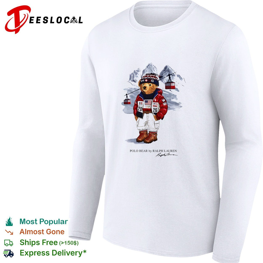 Polo Bear by Ralph Lauren Team USA 2026 Olympic ski shirt