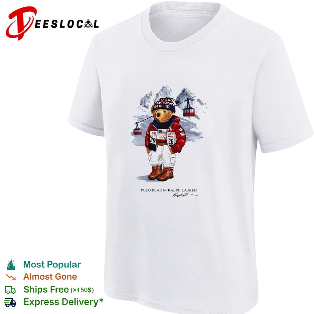 Polo Bear by Ralph Lauren Team USA 2026 Olympic ski shirt