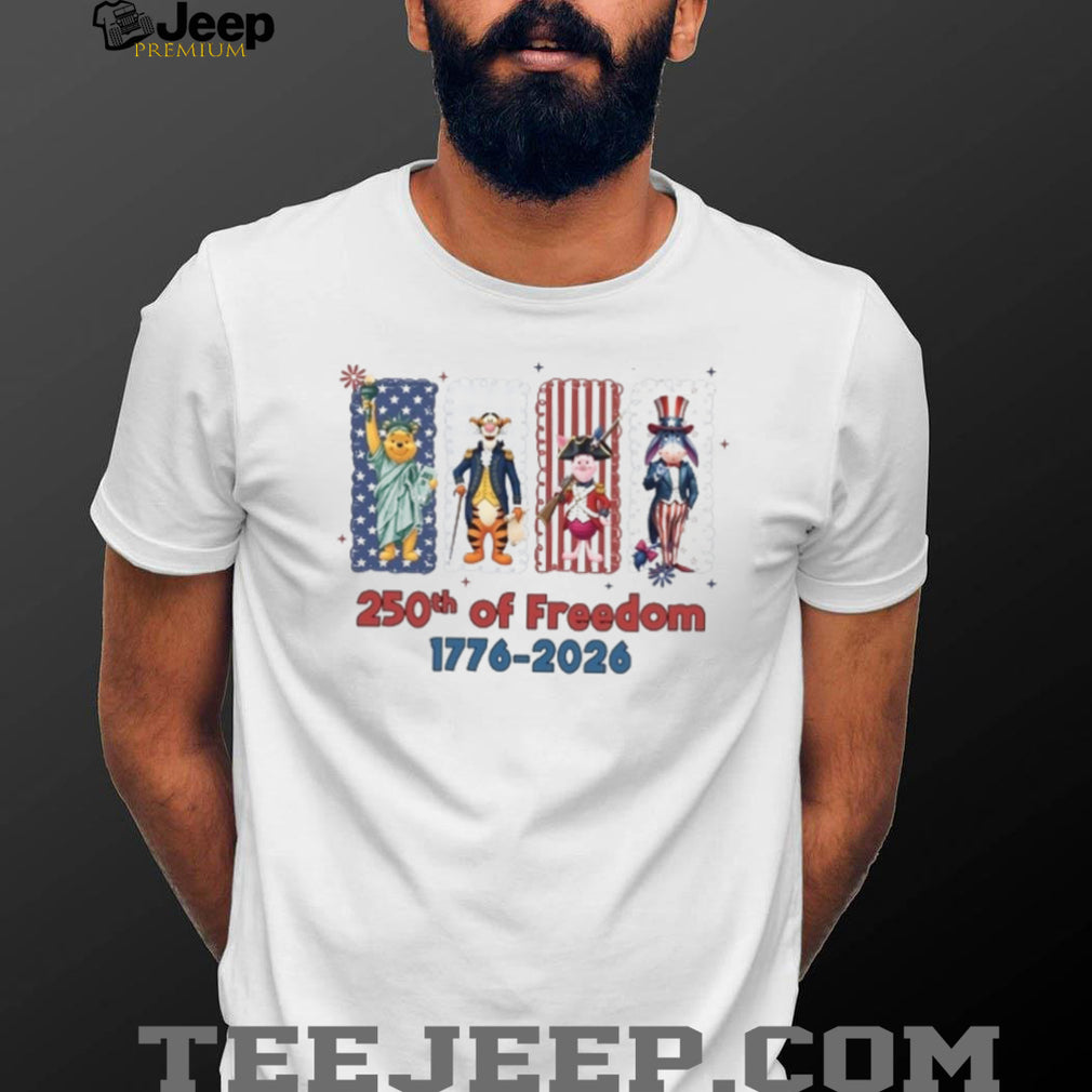 Pooh Bear 250th Of Freedom 1776 Independence T Shirt