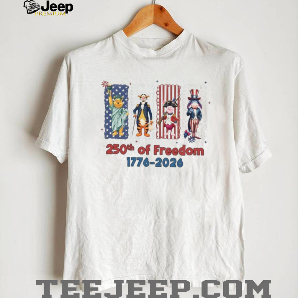 Pooh Bear 250th Of Freedom 1776 Independence T Shirt