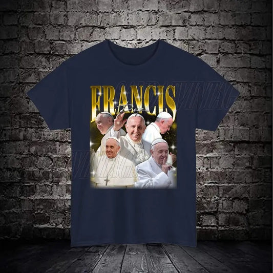 Pope Francis Retro 90's Shirt, Pope Francis Homage Tshirt, Pope Francis Bootleg Tees, Pope Francis Vintage T-Shirt, Pope Francis Gift Merch