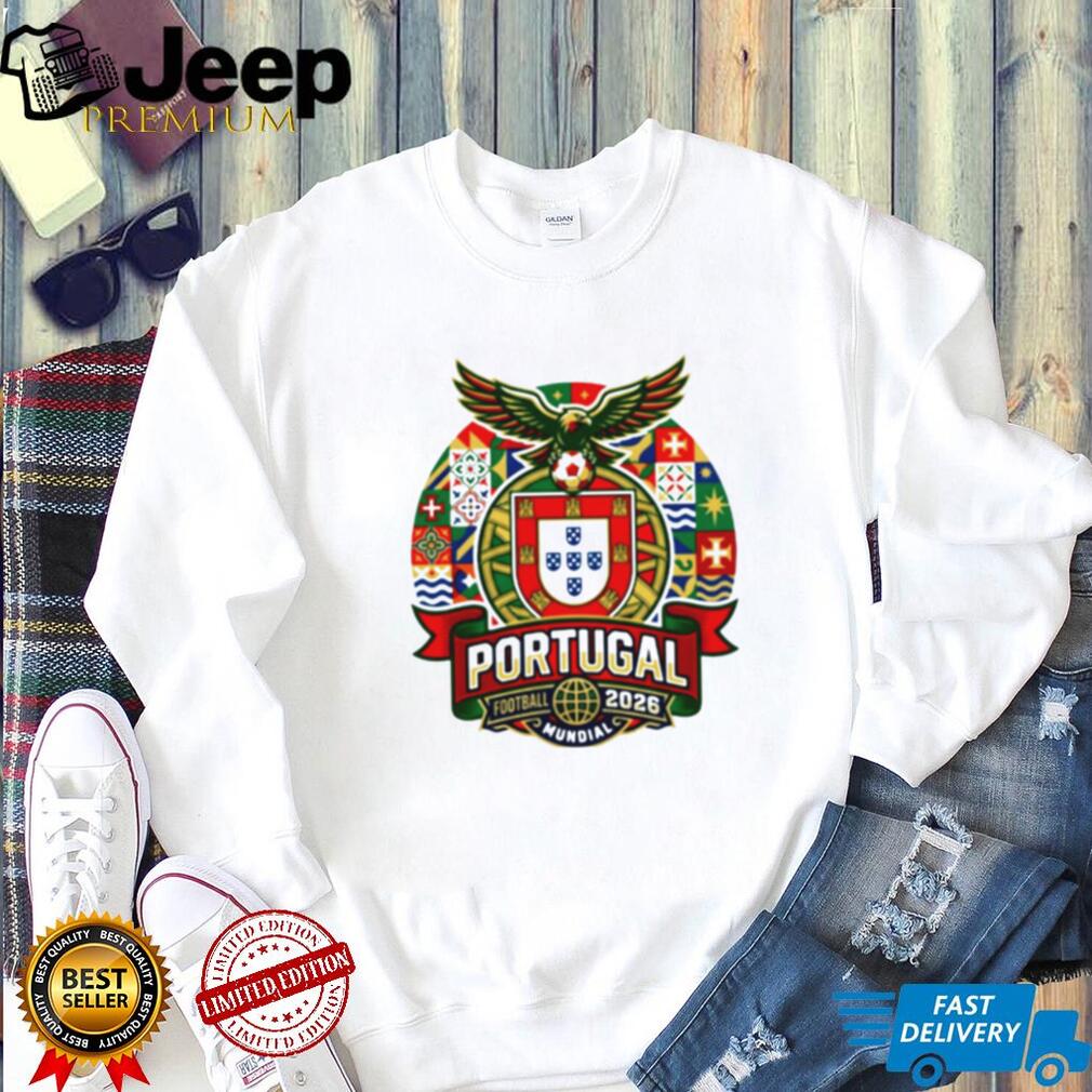 Portugal Football 2026 Mundial Eagle Crest Supporters T Shirt