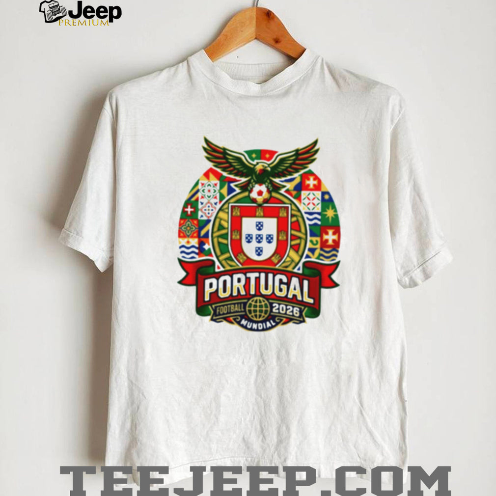 Portugal Football 2026 Mundial Eagle Crest Supporters T Shirt