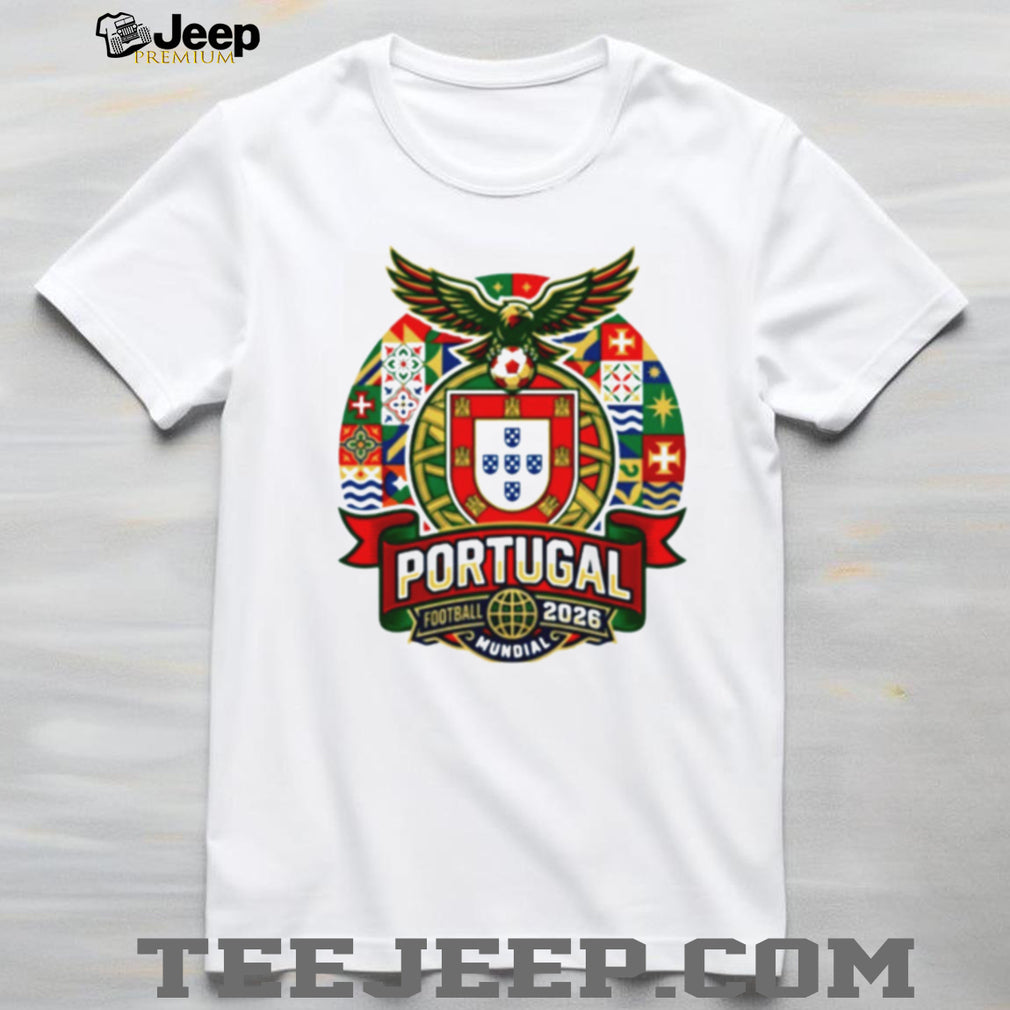 Portugal Football 2026 Mundial Eagle Crest Supporters T Shirt