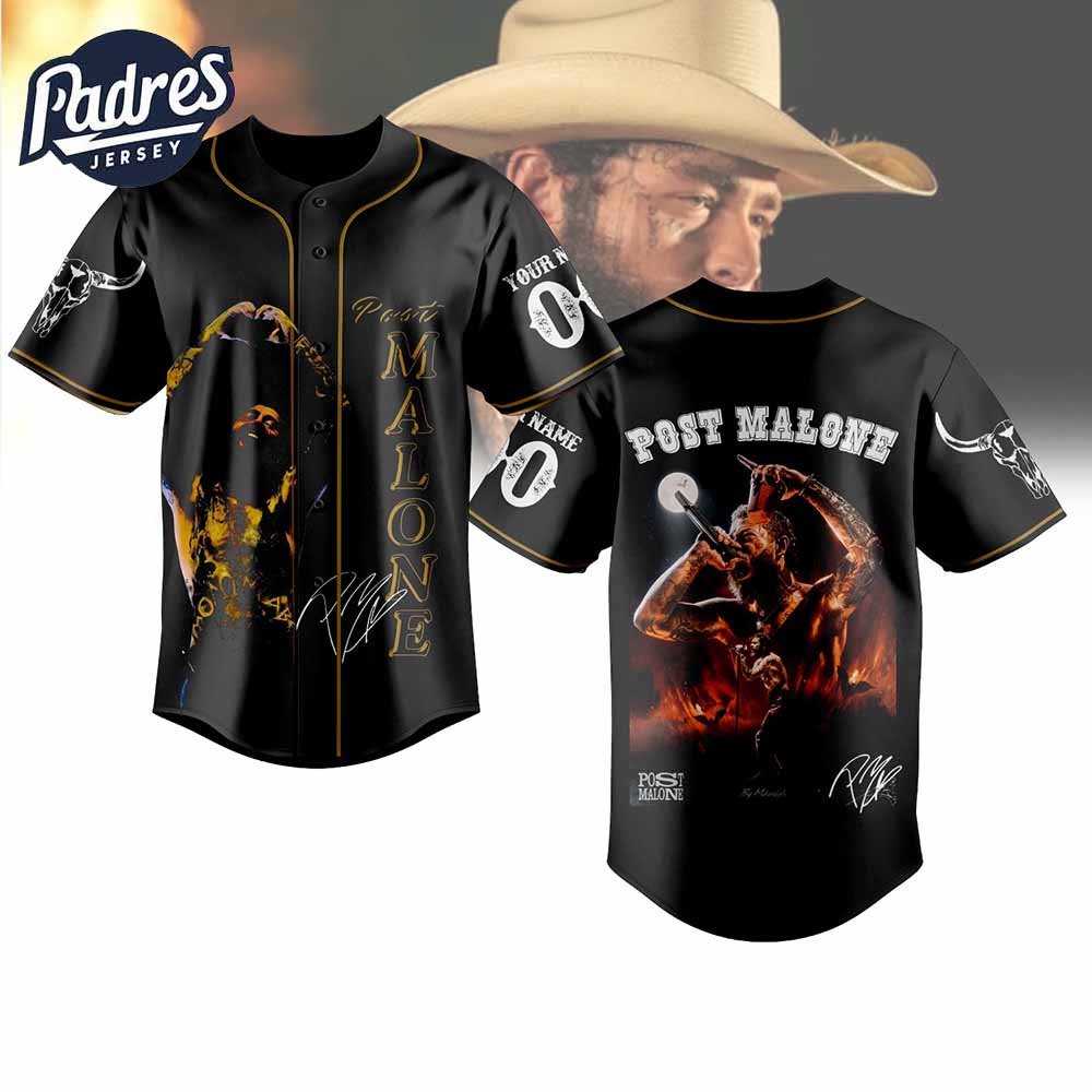 Post Malone You're Only The Love Of My Life Baseball Jersey - Padres Jersey Oasis: Elevate Your Baseball Style... (Image 1)