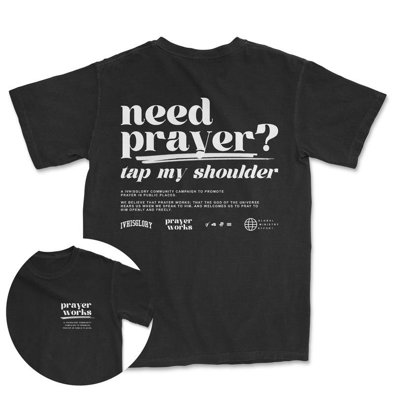 Prayer Works Campaign T-shirt, Cotton Fabric Tshirt, Printed Women's Top, Casual Womenswear Hoodie, Sweatshirt