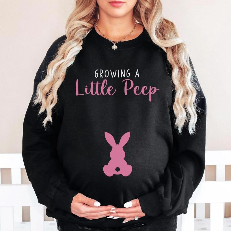 Pregnancy Easter Comfort Colors Shirt, Easter Pregnancy Announcement Shirt, Easter Pregnancy Reveal, Spring Expecting...