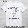 Pregnant Girl Summer Goose in Bikini funny animal shirt