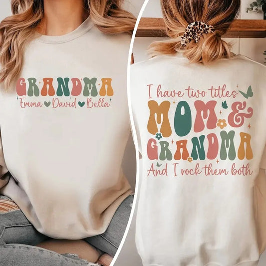 Premium  Grandma Sweatshirt, Personalized Grandma Sweashirt, Grandma Gifts, Gifts For Grandma, Grandma Club Sweat, Mom...