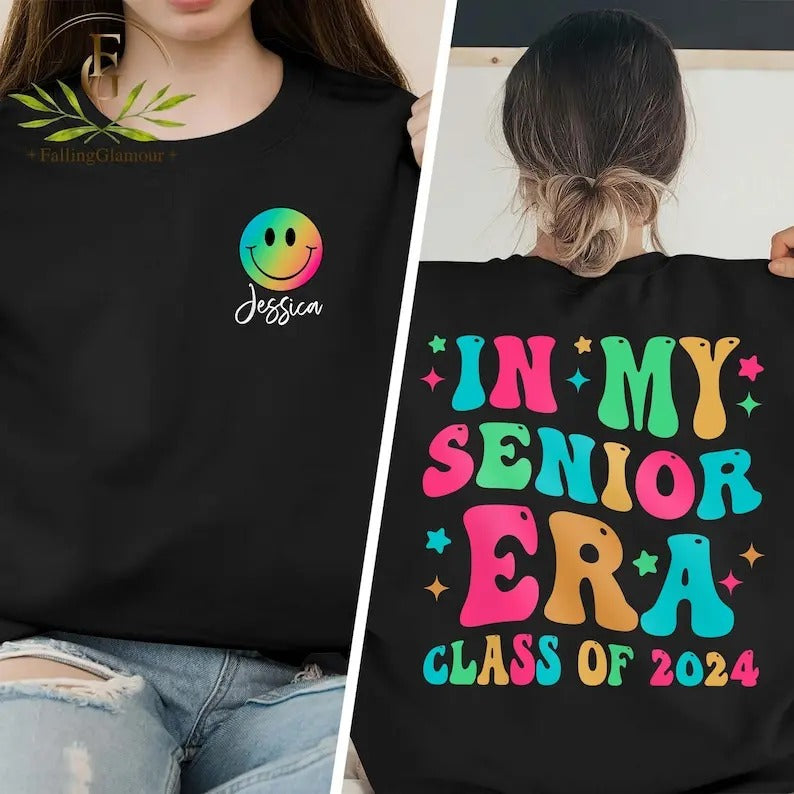 Premium  In My Senior Era Shirt, Senior 2024 Shirt, Class of 2024 Tee, Graduation 2024 Gift, High School Graduation...