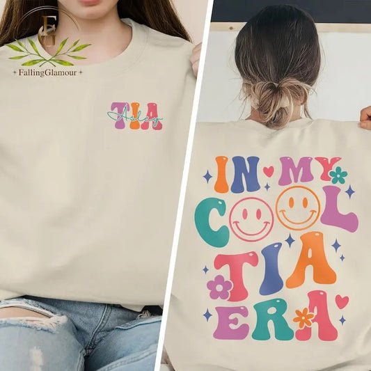 Premium  In My Tia Era Sweatshirt, Tia Sweatshirt, Cool Auntie Sweatshirt, Aunt Shirt, New Tia Gift, Tia To Be Shirt,...