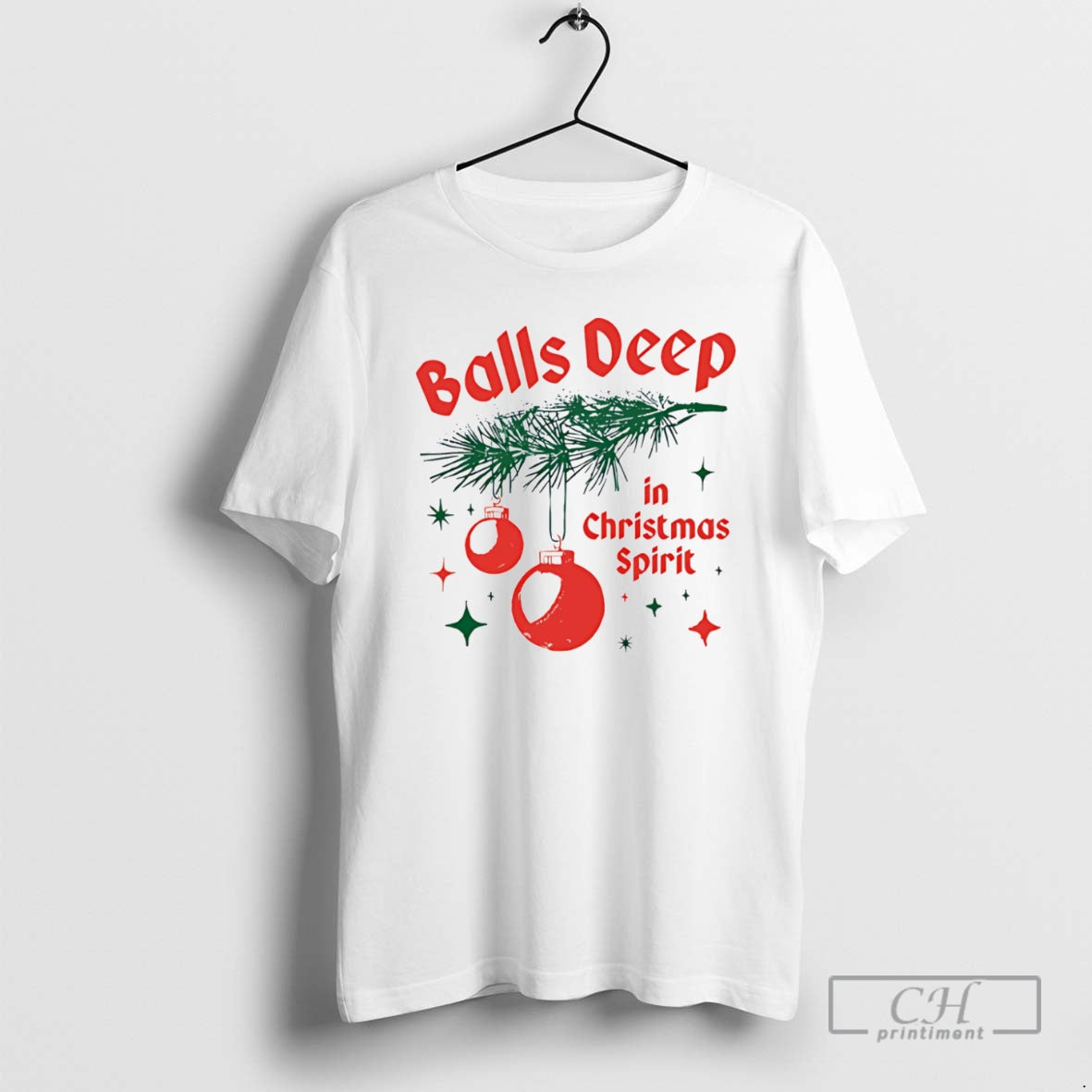 Premium Balls Deep In Christmas Spirit Shirt Sweater Hoodie, Sweatshirt | WearSparks.com