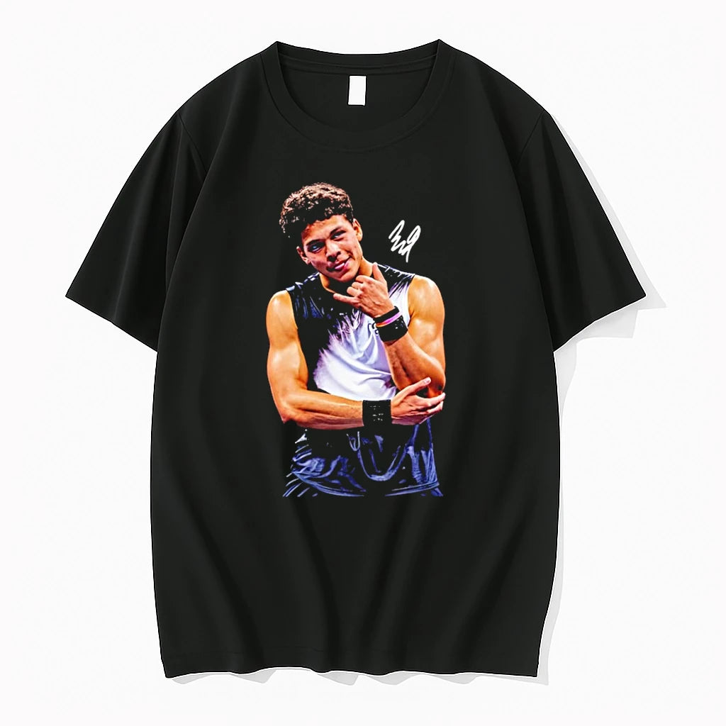 Premium Ben Shelton Call Answered Pose Signature Tshirts