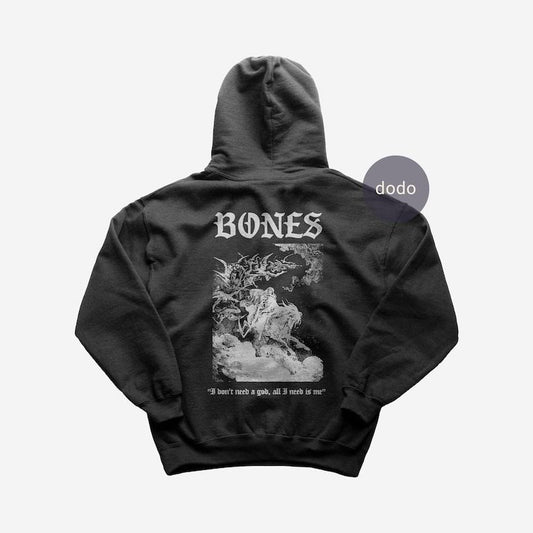 Premium Bones Hoodie - Cracker Bacteria Album Hoodie - Bones New Album Hoodie - Unisex Heavy Cotton Hoodie