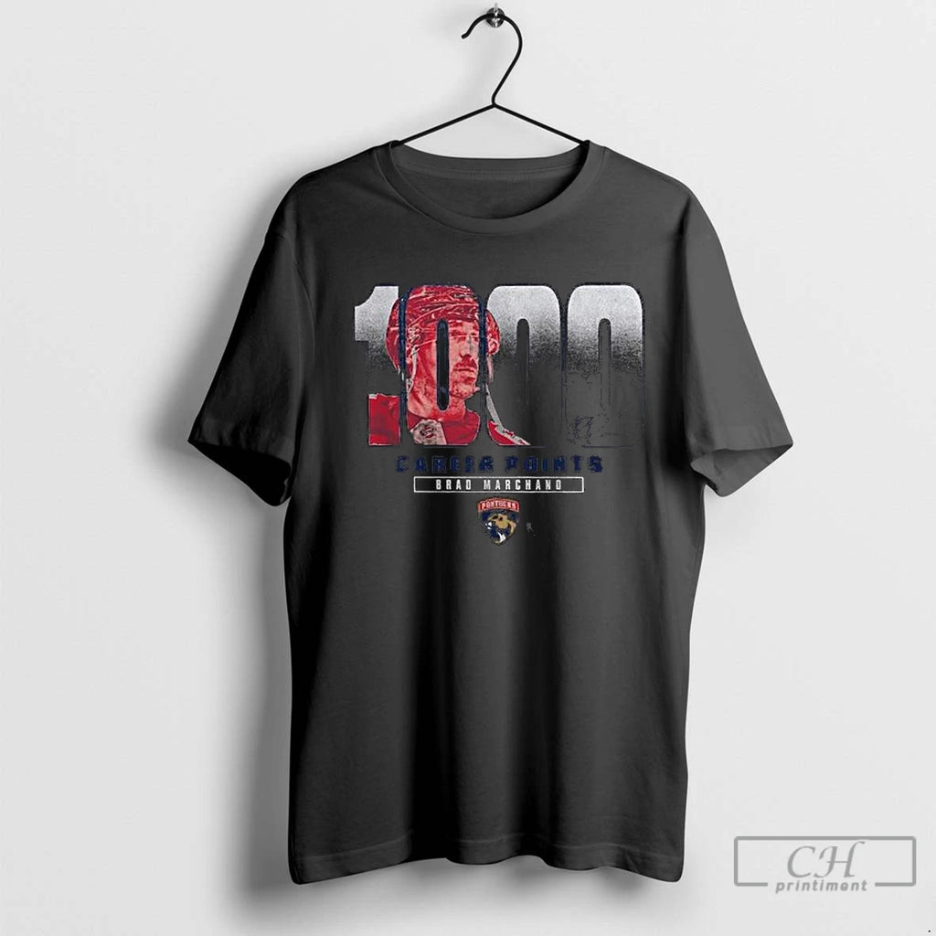 Premium Brad Marchand Florida Panthers 1000 Career Points Legacy Long Sleve