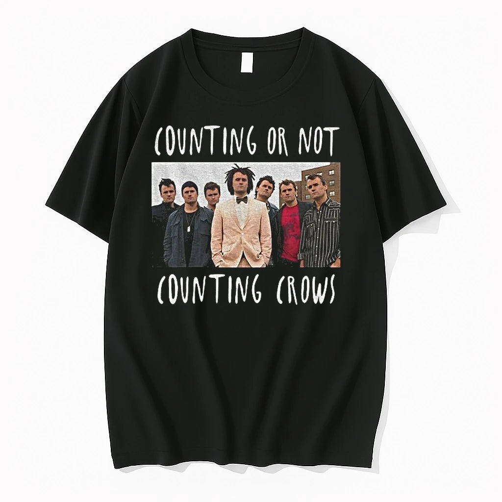 Premium Counting Crows Band Parody Counting Or Not Tshirts